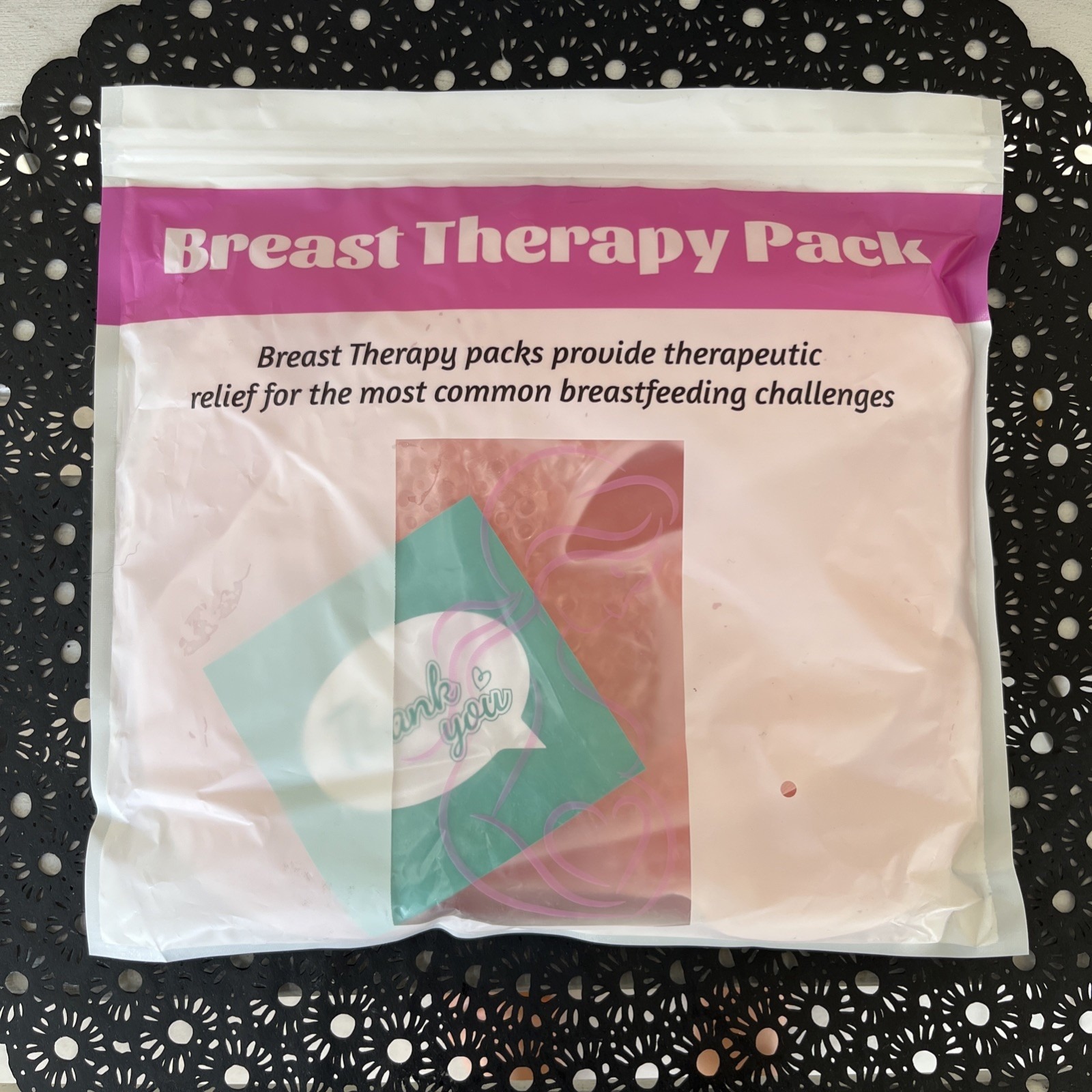 Breast Therapy Pack With Covers  Hot TherapyCold Therapy  Pink  1 Pair  New